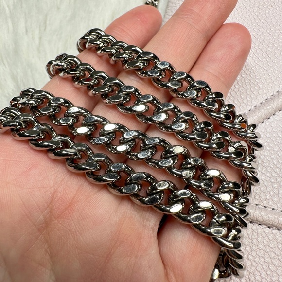 CHRISTIAN DIOR Grained Calfskin Leather Diorama Clutch Light Pink - Picture 10 of 13